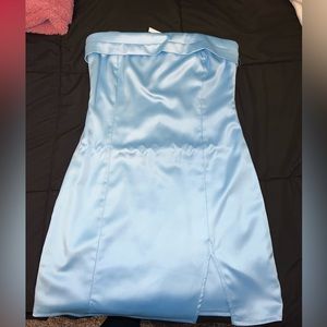 Blue silk 2Bella dress brand new never worn $50